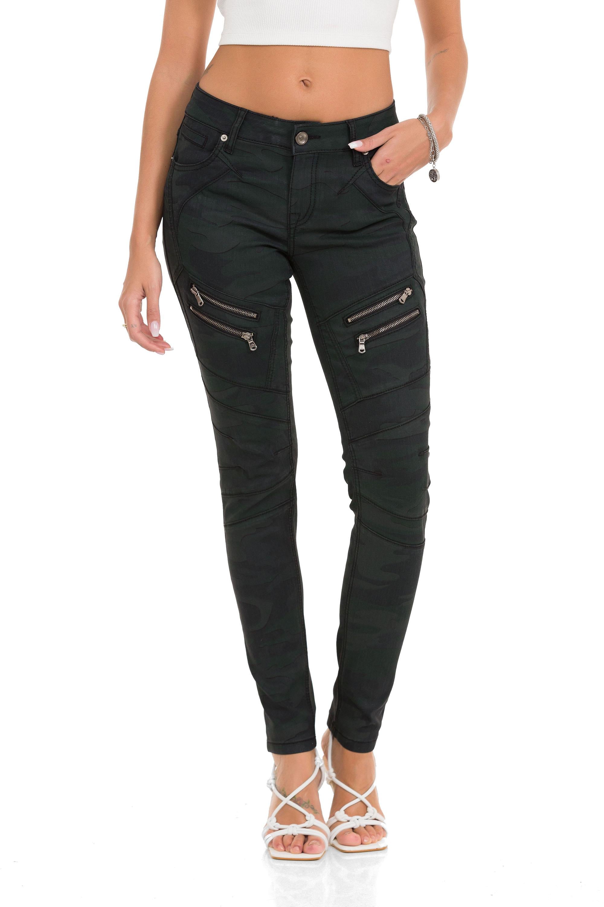 WD501 Cool Zip Detail Women's Jeans