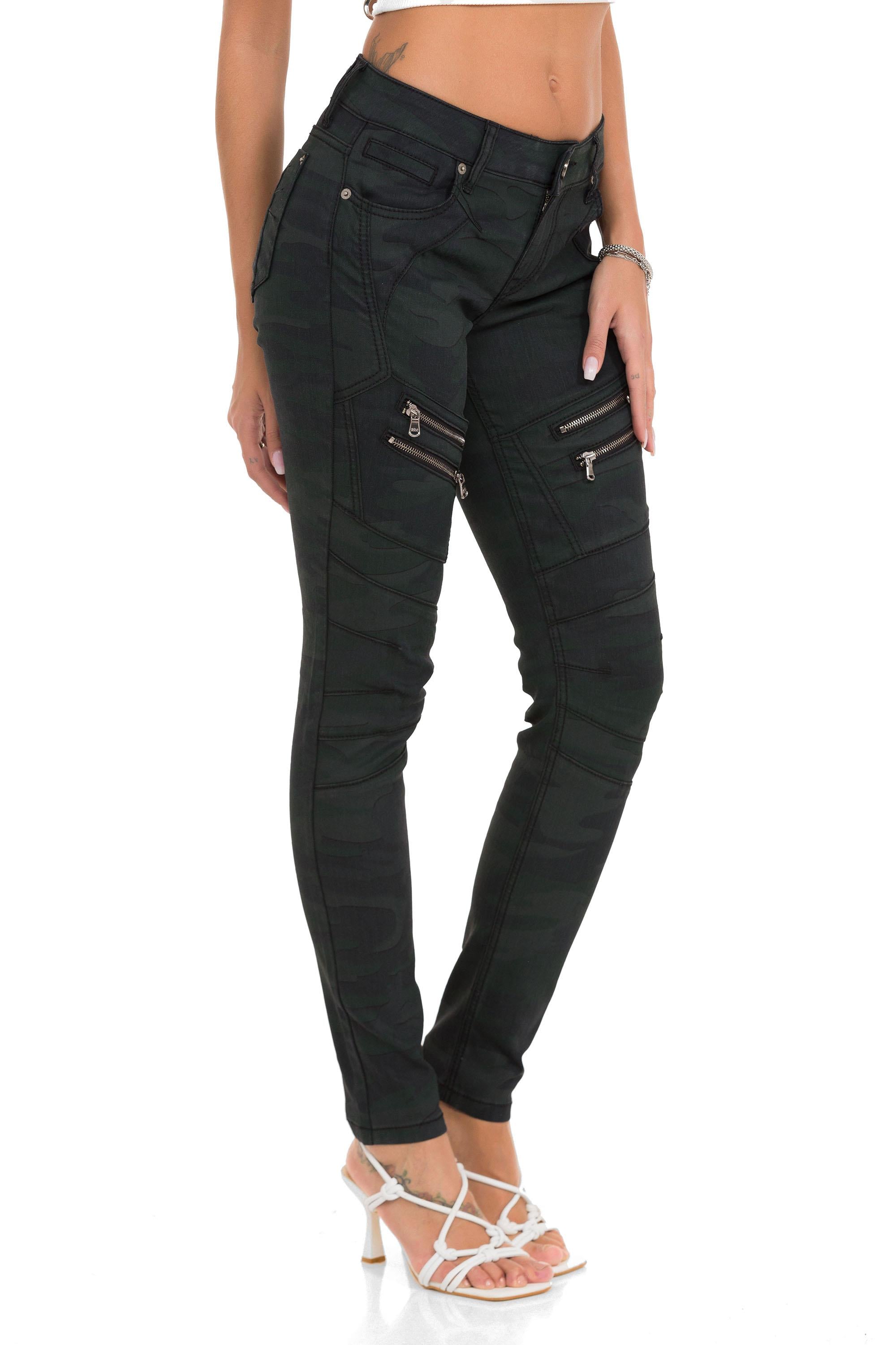 WD501 Cool Zip Detail Women's Jeans