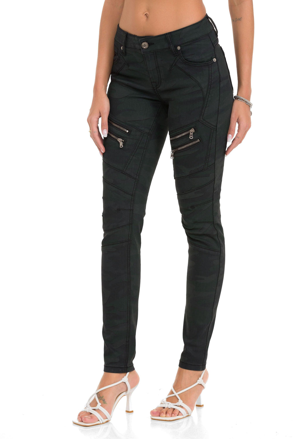 WD501 Cool Zip Detail Women's Jeans