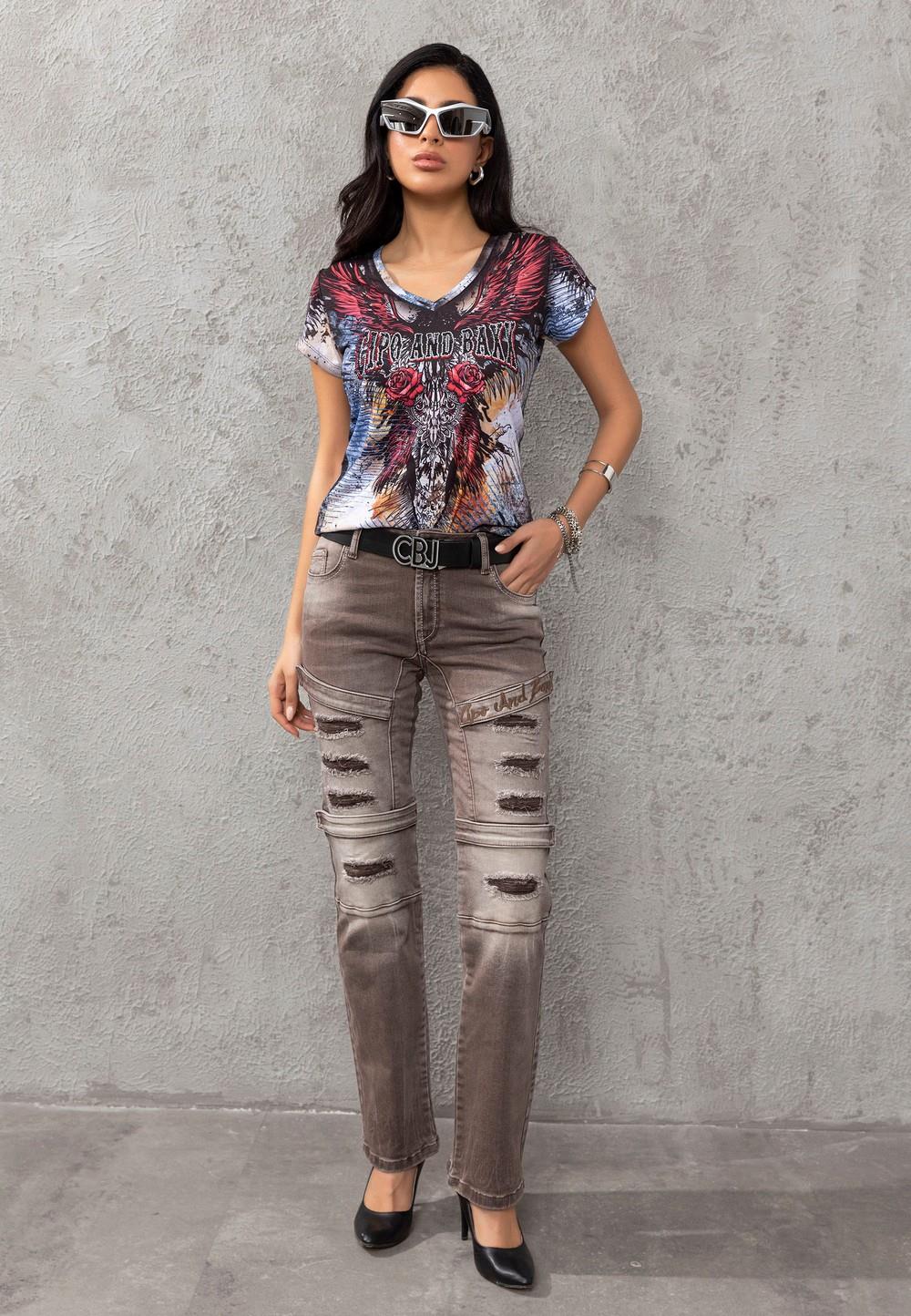 WD529 Ripped Detail Women's Pants