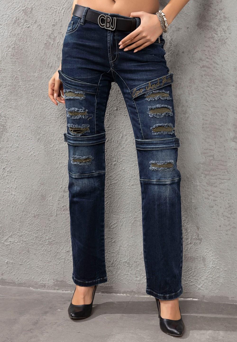 WD529 Ripped Detail Women's Pants