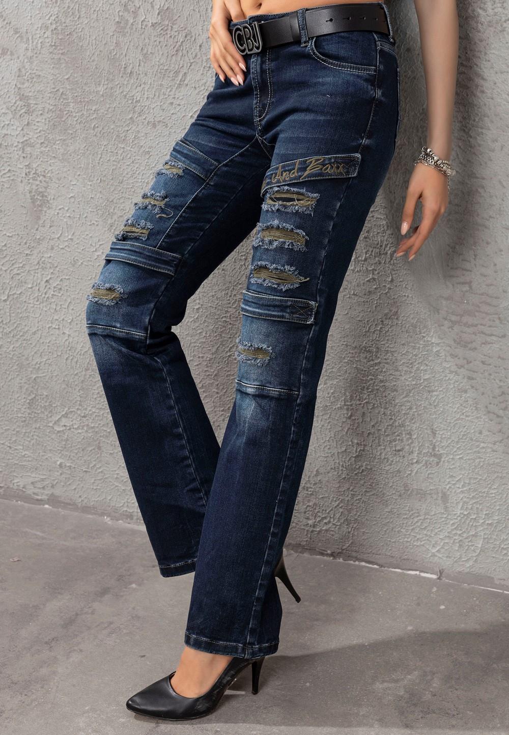 WD529 Ripped Detail Women's Pants