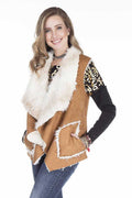 WW108 Faux Fur Lined Sleeveless Winter Vest