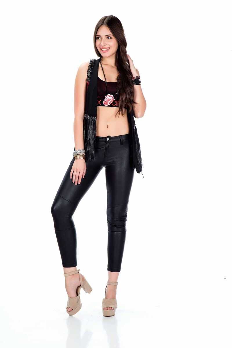 WW109 Fringe Metal Embellished Women's Vest