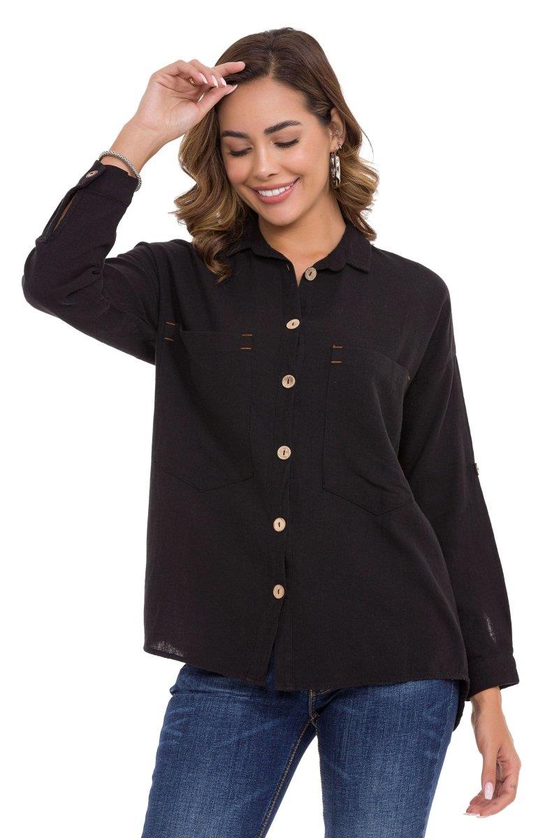 WH132 Basic Summer Linen Shirt