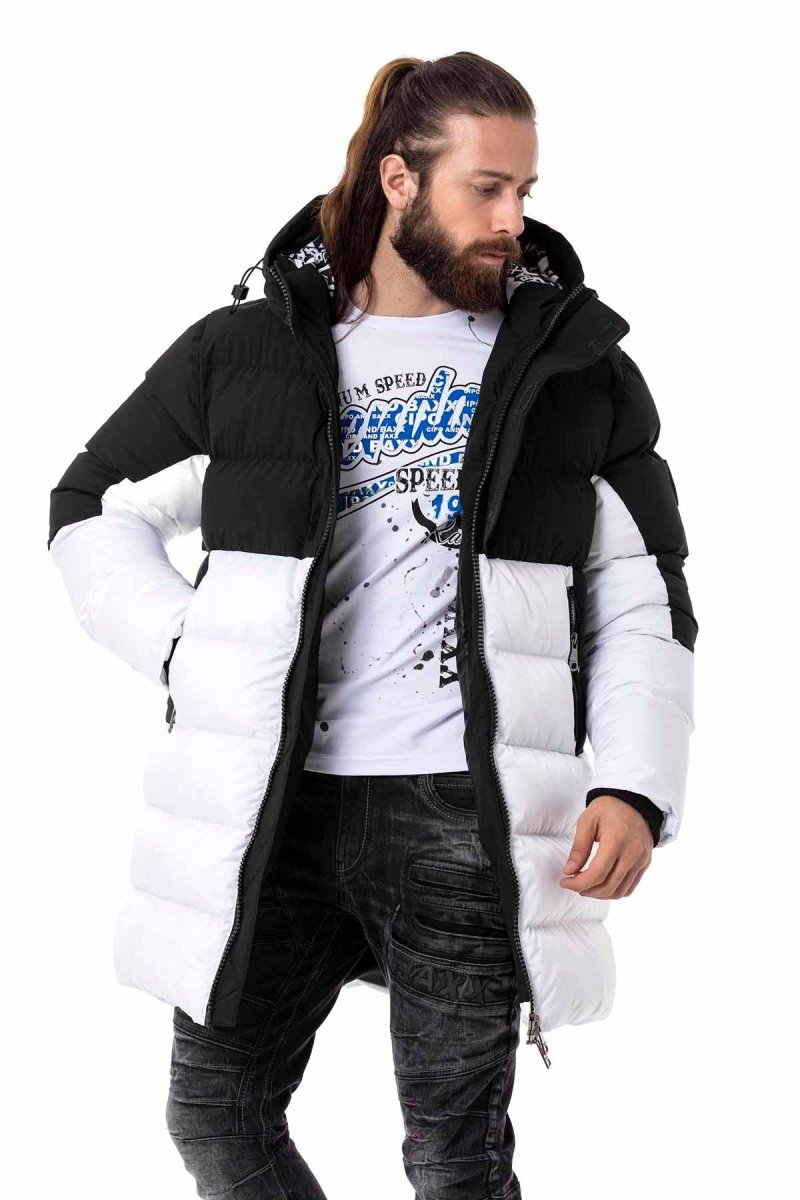 CM206 Black & White Men's Puffer Jacket