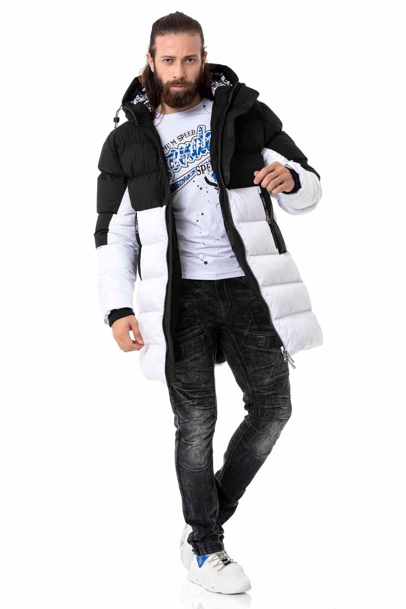 CM206 Black & White Men's Puffer Jacket