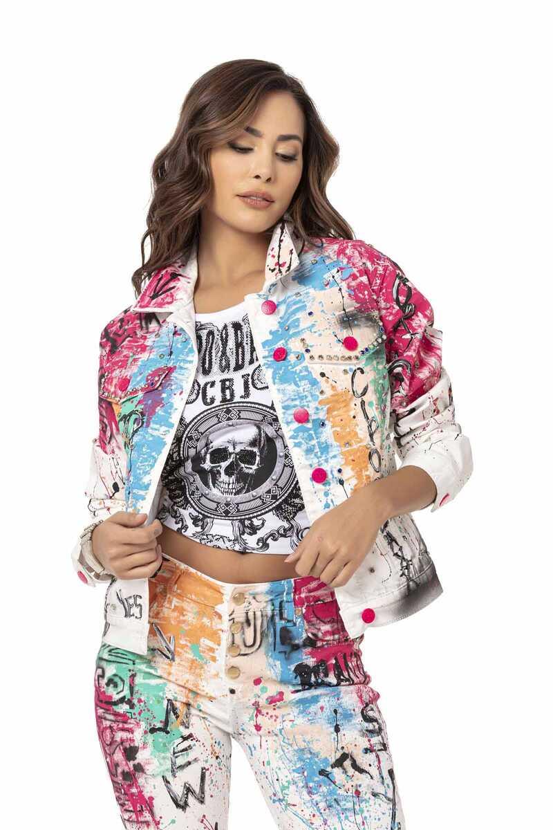 WJ196 Colorful Pattern Women's Jacket