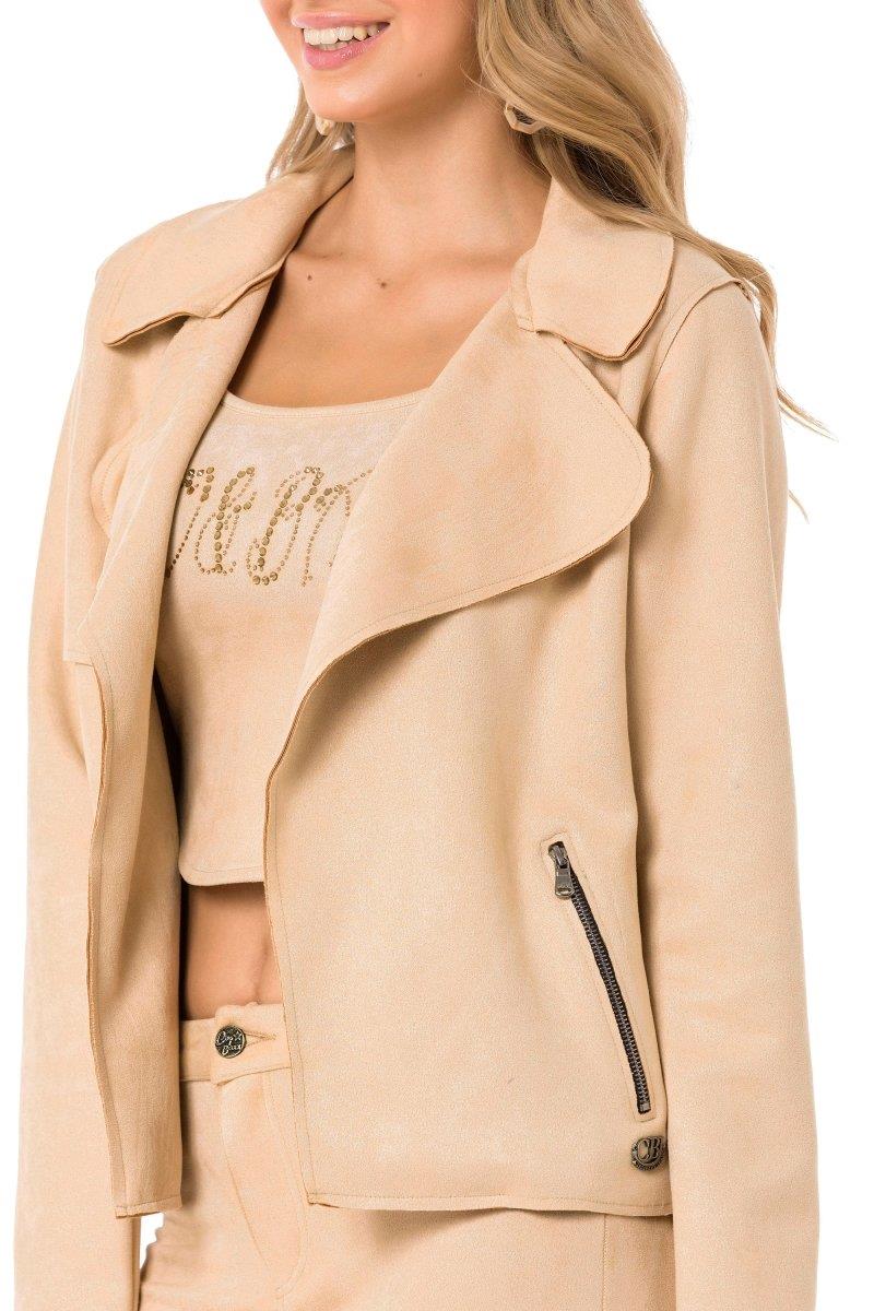 WJ202 Suede Sand Color Sport Jacket