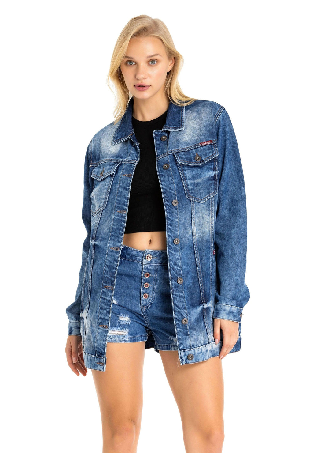 WJ211 Oversized Women's Denim Jacket