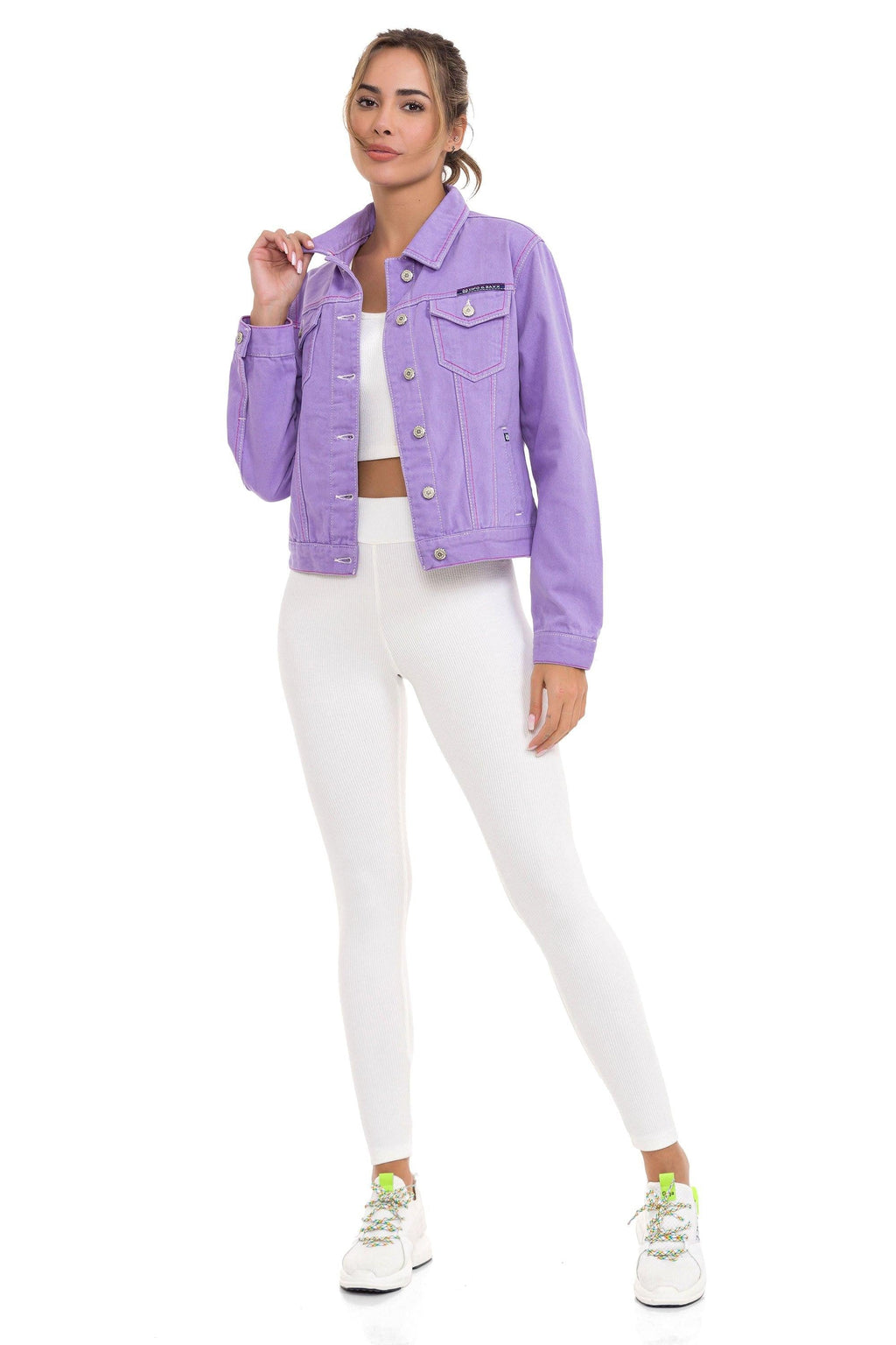 WJ212 Basic Cropped Women's Denim Jacket