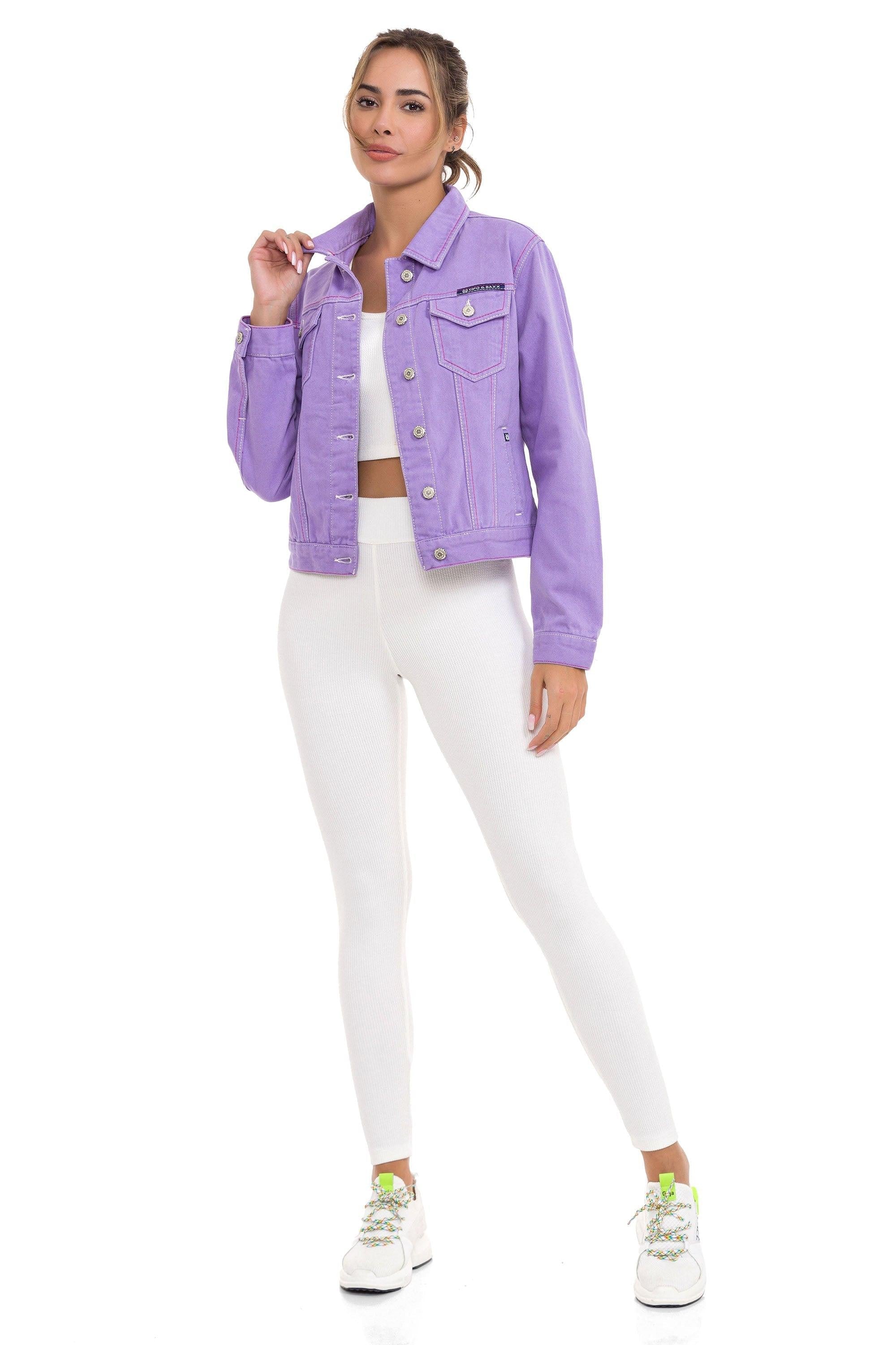 WJ212 Basic Cropped Women's Denim Jacket