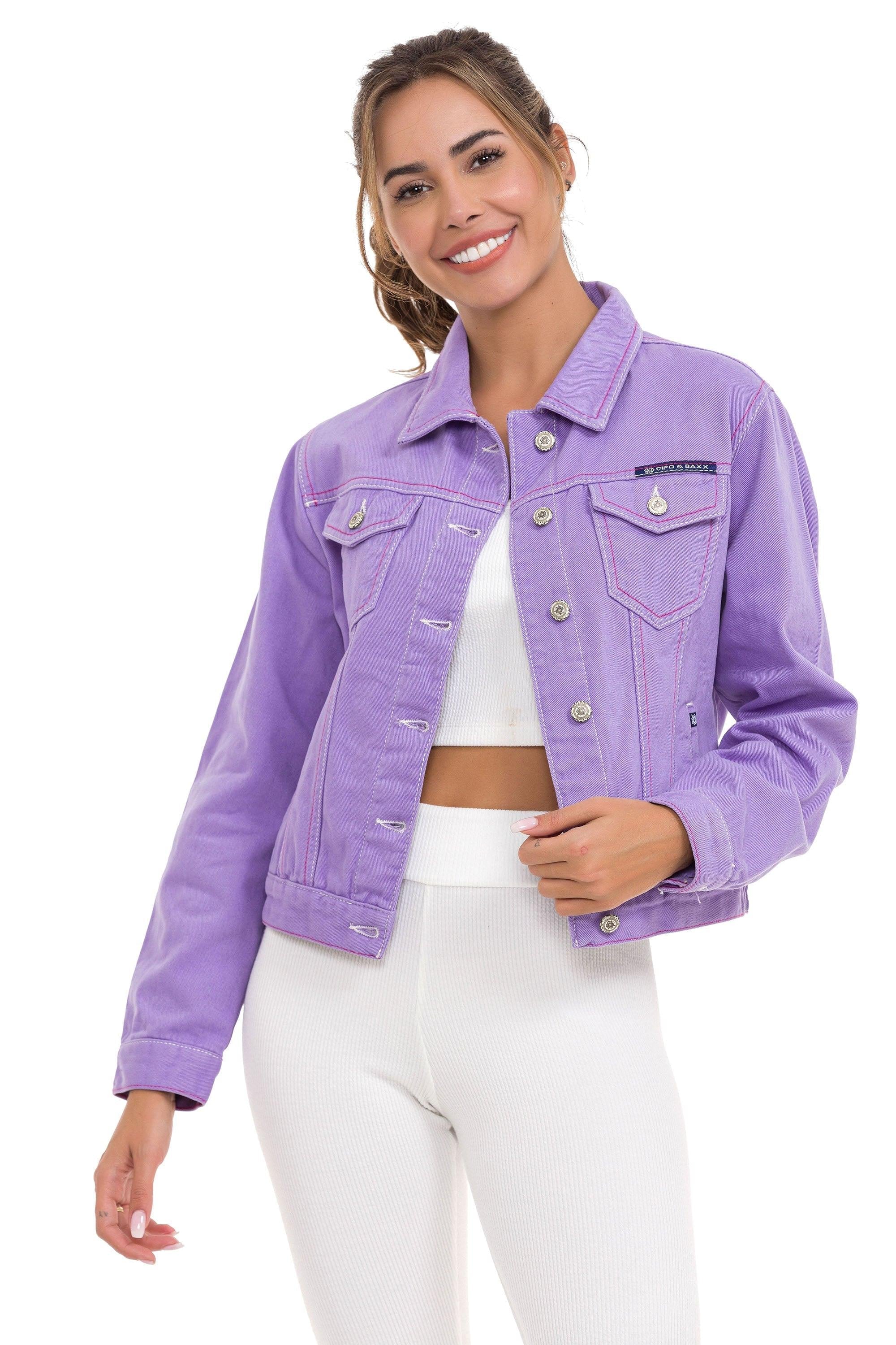 WJ212 Basic Cropped Women's Denim Jacket