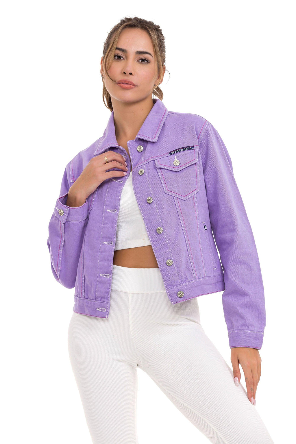 WJ212 Basic Cropped Women's Denim Jacket