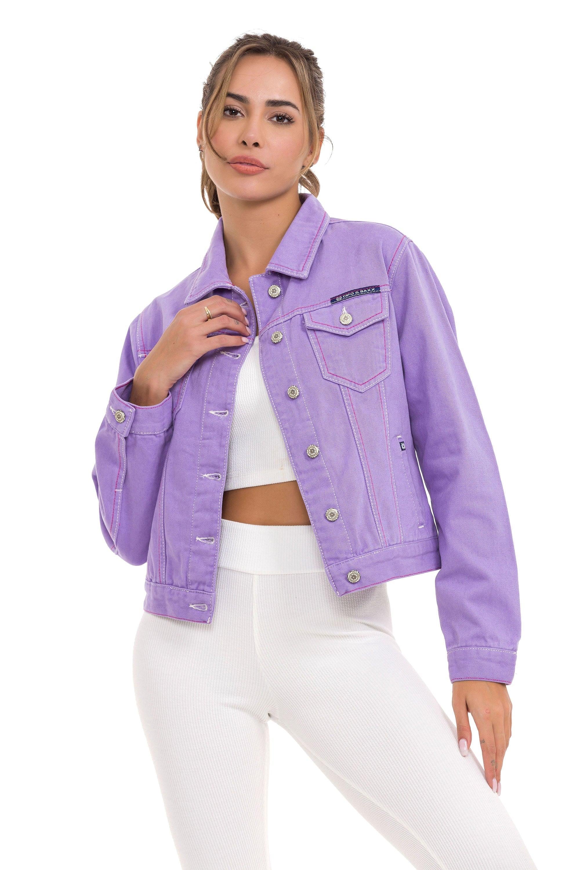 WJ212 Basic Cropped Women's Denim Jacket