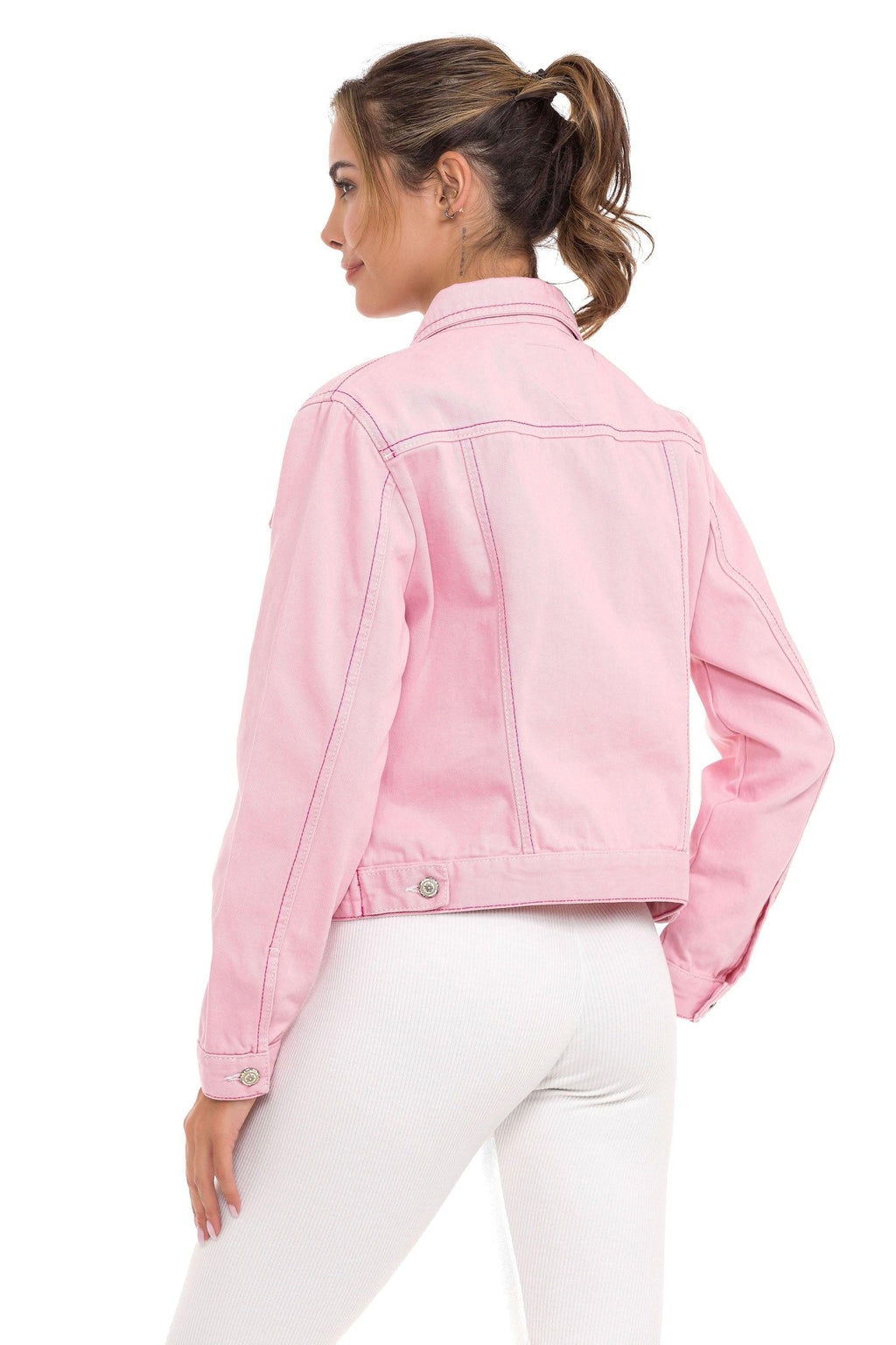 WJ212 Basic Cropped Women's Denim Jacket