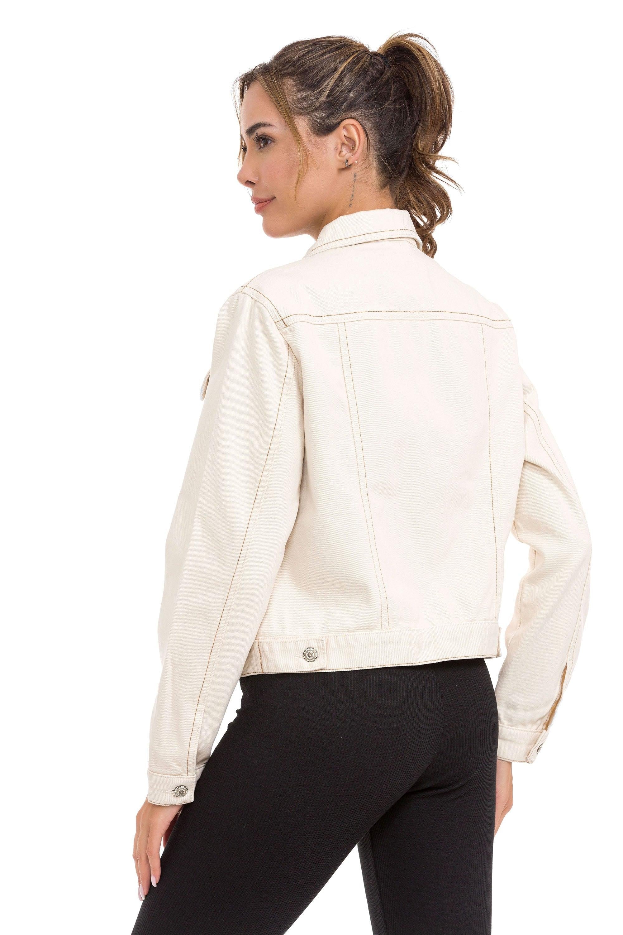 WJ212 Basic Cropped Women's Denim Jacket