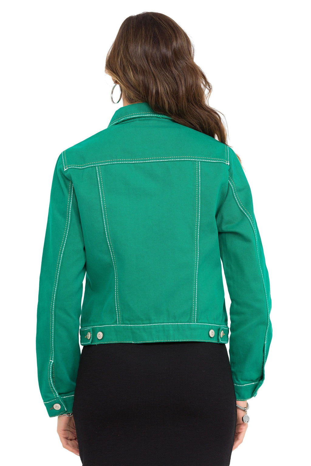 WJ212 Basic Cropped Women's Denim Jacket