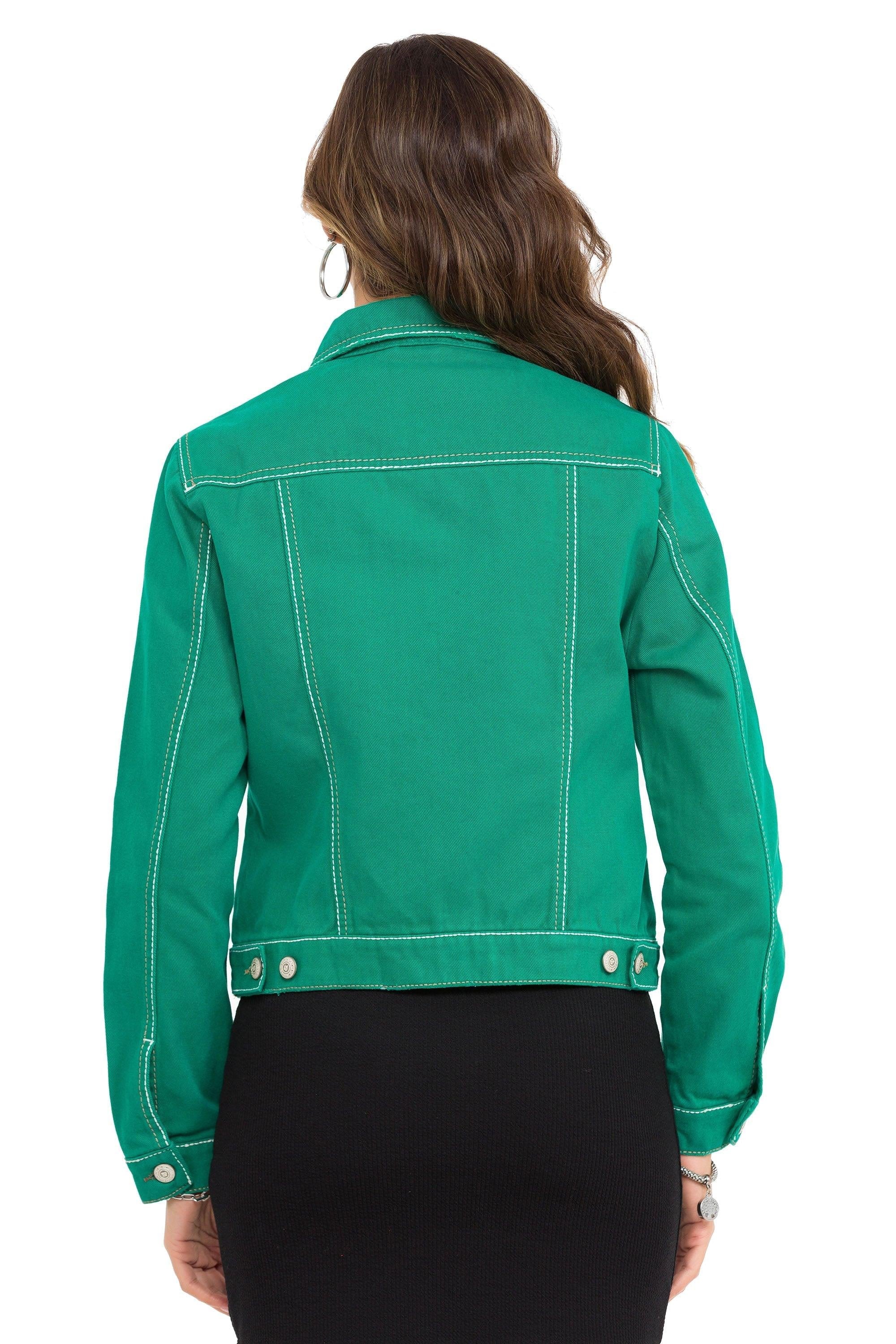WJ212 Basic Cropped Women's Denim Jacket