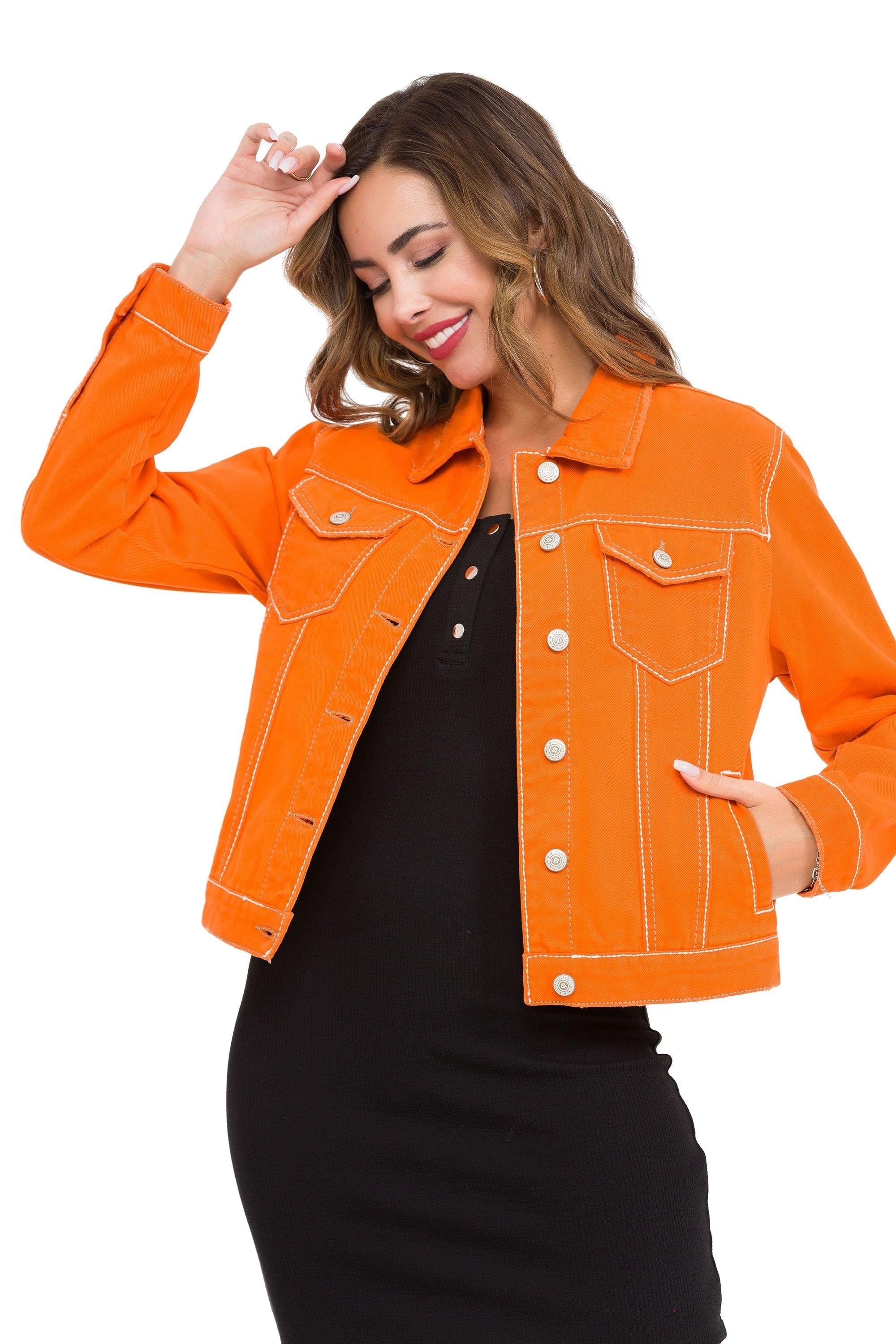WJ212 Basic Cropped Women's Denim Jacket