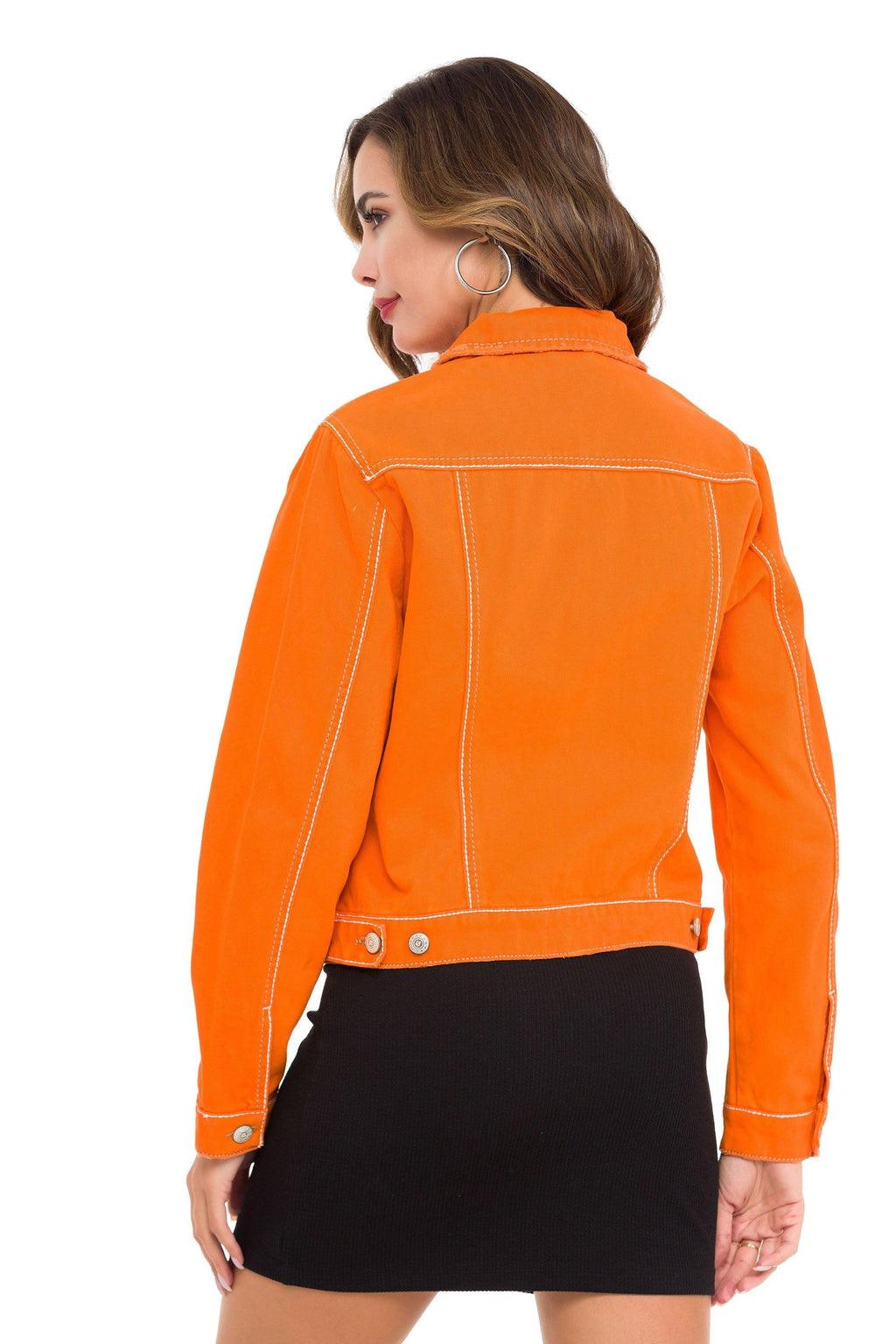 WJ212 Basic Cropped Women's Denim Jacket