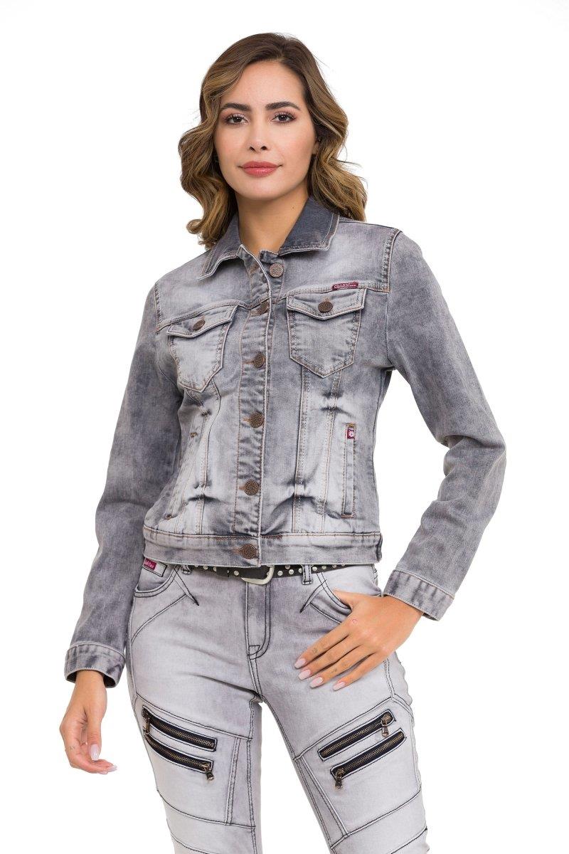 WJ212 Basic Cropped Women's Denim Jacket