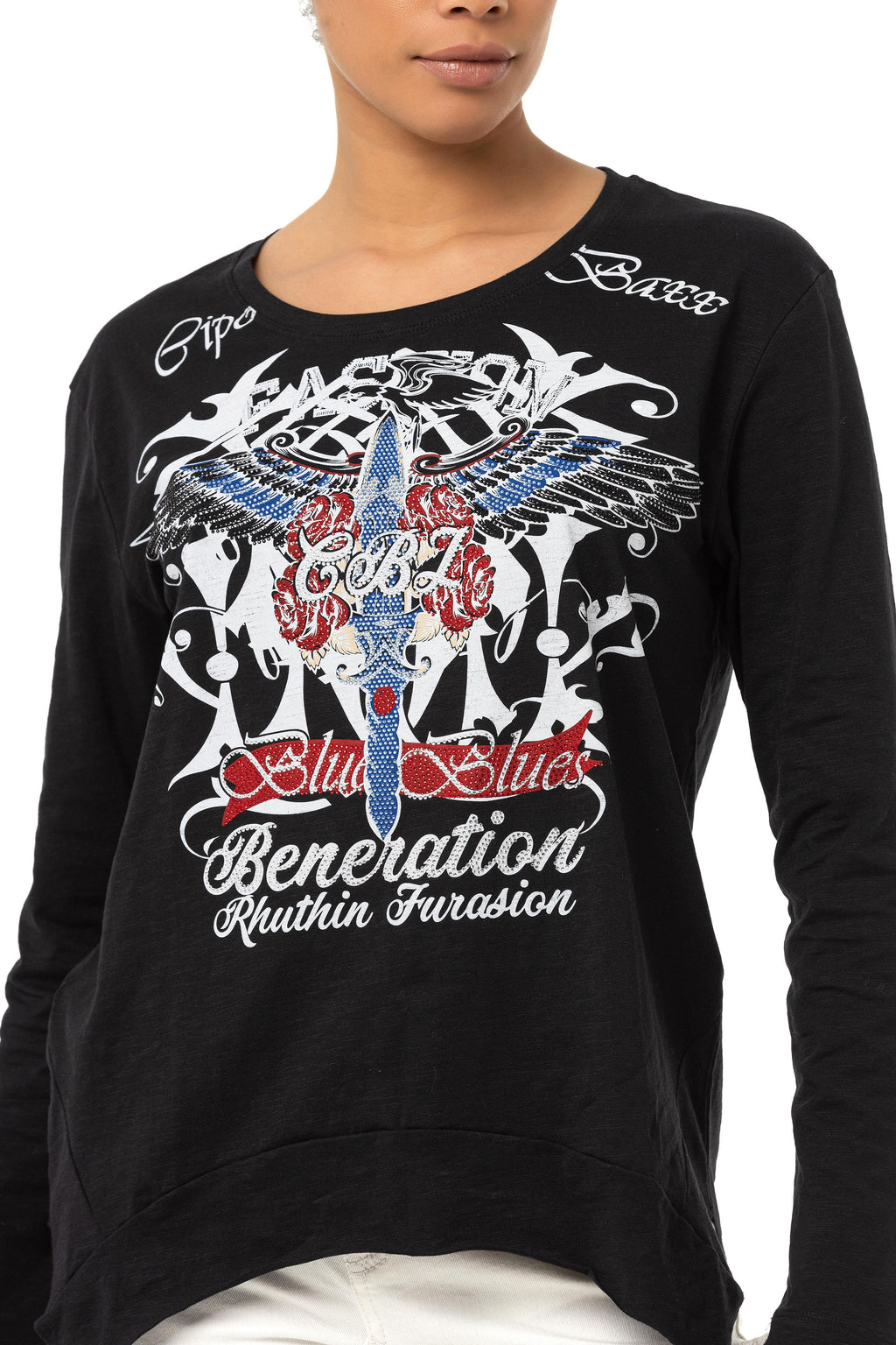WL354 Collar Detail Sweatshirt