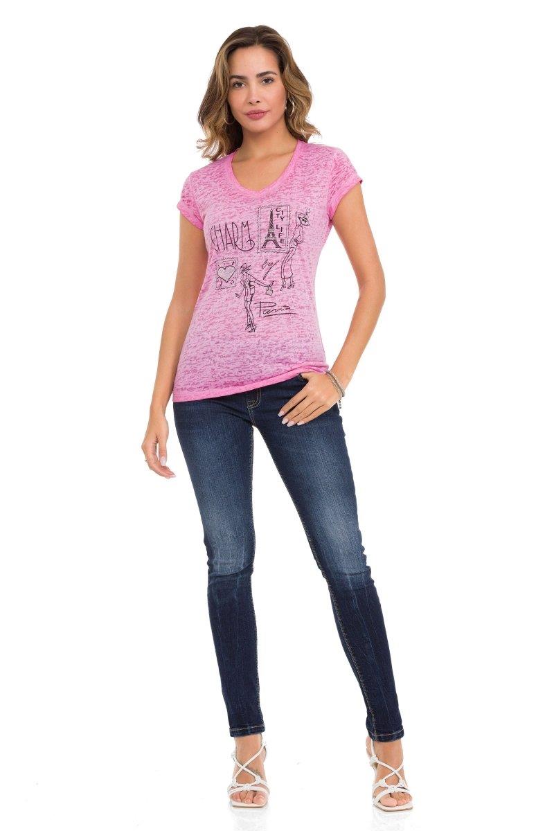 WT344 Charm Pattern Women's T-Shirt