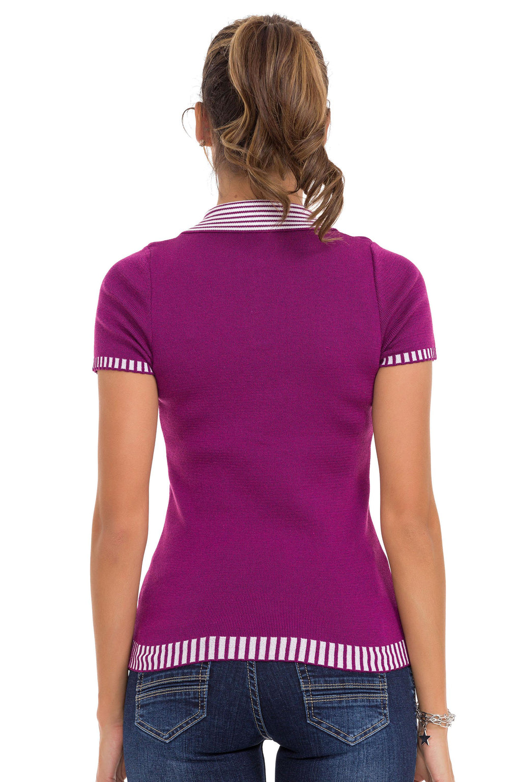 WT354 Polo Collar Knit Women's T-Shirt
